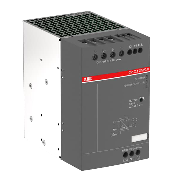 ABB CP-C.1 24/20.0 Power supply In:100-240VAC/90-300VDC Out:DC 24V/20A