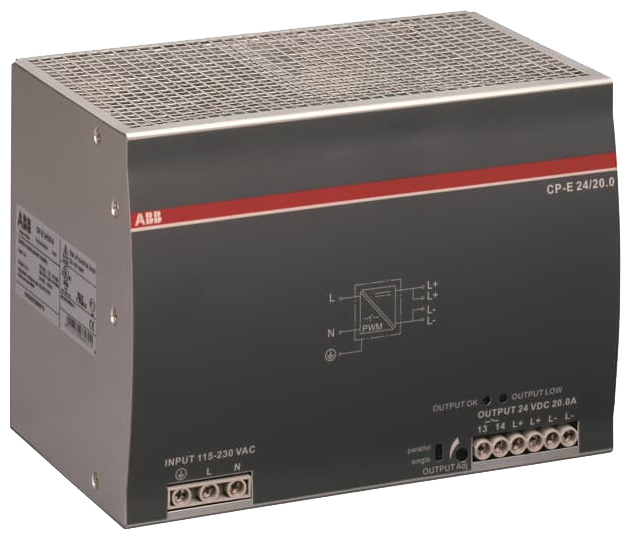 ABB CP-E 24/20.0 Power supply In:115/230VAC Out: 24VDC/20A