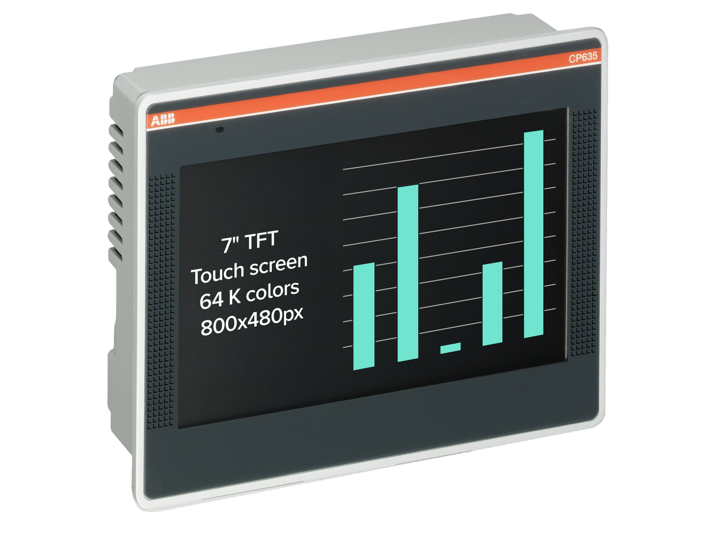 ABB CP635 Control Panel 7" TFT touch screen, 64 K colors, 800 x 480 pixel