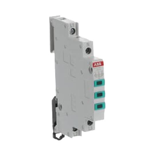 ABB E219-3D Indicator Light, 16 A, 415 / 230 V AC, 2LED, Green, MW: 0.5
