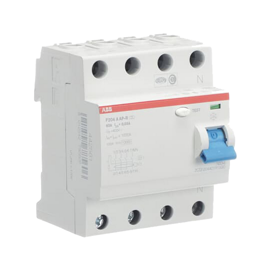 ABB F204 A-63/0.03 AP-R Residual Current Circuit Breaker 4P A type 30 mA