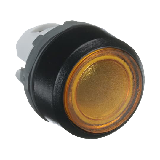 ABB MP1-11Y Momentary Pushbutton - Flush - Yellow - Illuminated