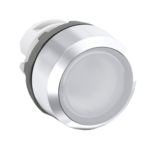 ABB MP1-21W Pushbutton - Momentary - Flush - White - Illuminated
