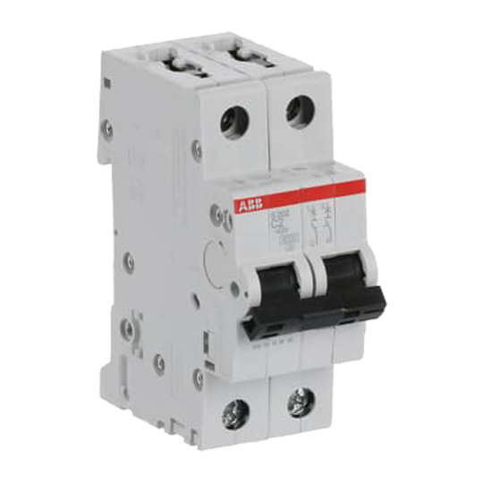 ABB S202-C2 Miniature Circuit Breaker - 2P - C - 2 A