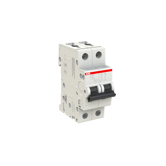 ABB S202-C8 Miniature Circuit Breaker - 2P - C - 8 A