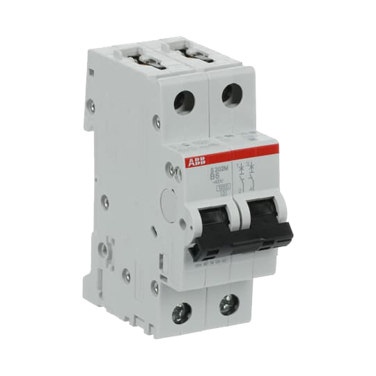 ABB S202M-B6 Miniature Circuit Breaker - 2P - B - 6 A