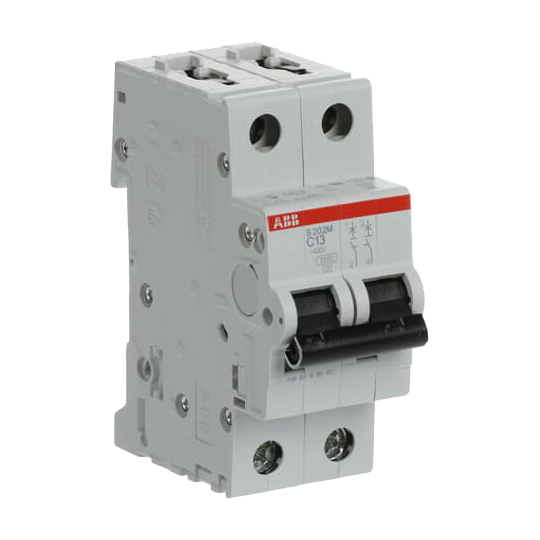 ABB S202M-C13 Miniature Circuit Breaker - 2P - C - 13 A
