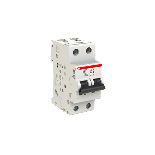 ABB S202P-C1 Miniature Circuit Breaker - 2P - C - 1 A