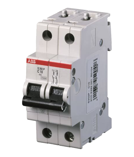 ABB S202P-C16 Miniature Circuit Breaker - 2P - C - 16 A
