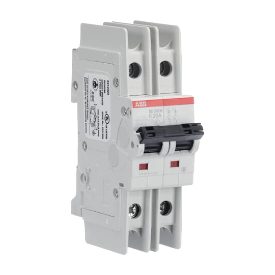 ABB SU202M-K20 Miniature Circuit Breaker - 2P - K - 20 A