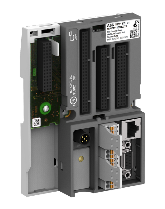 ABB TB511-ETH: AC500 Terminal base. For AC500 V2. 1 Slot