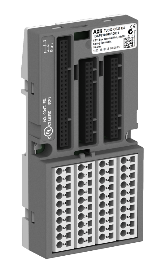 ABB TU552-CS31 : S500 Interface terminal unit. For CS31 protocol. Spring terminals.