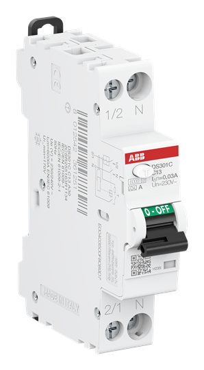ABB DS301C C13 A30 Residual Current Circuit Breaker with Overcurrent Protection