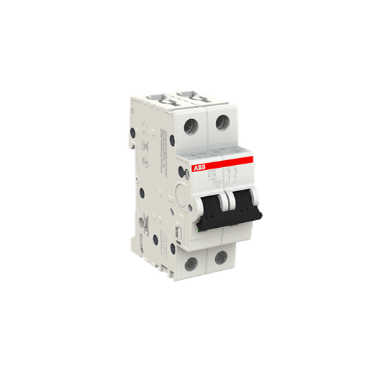 ABB S202-C10 Miniature Circuit Breaker - 2P - C - 10 A