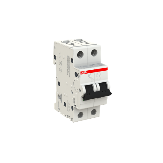 ABB S202-C6 Miniature Circuit Breaker - 2P - C - 6 A