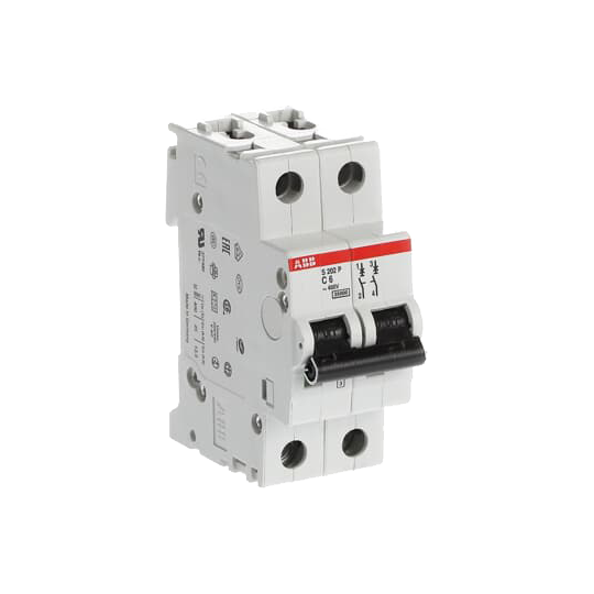 ABB S202P-C6 Miniature Circuit Breaker - 2P - C - 6 A