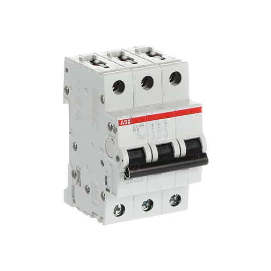 ABB S203M-D6 Miniature Circuit Breaker - 3P - D - 6 A