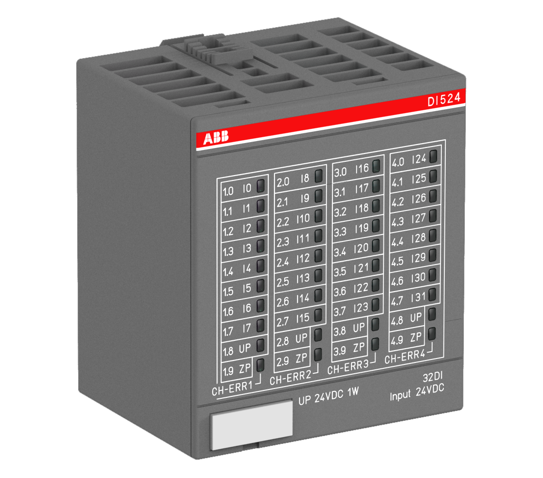 ABB DI524 : S500 Digital input module. 32 DI: 24VDC. 1-wire.
