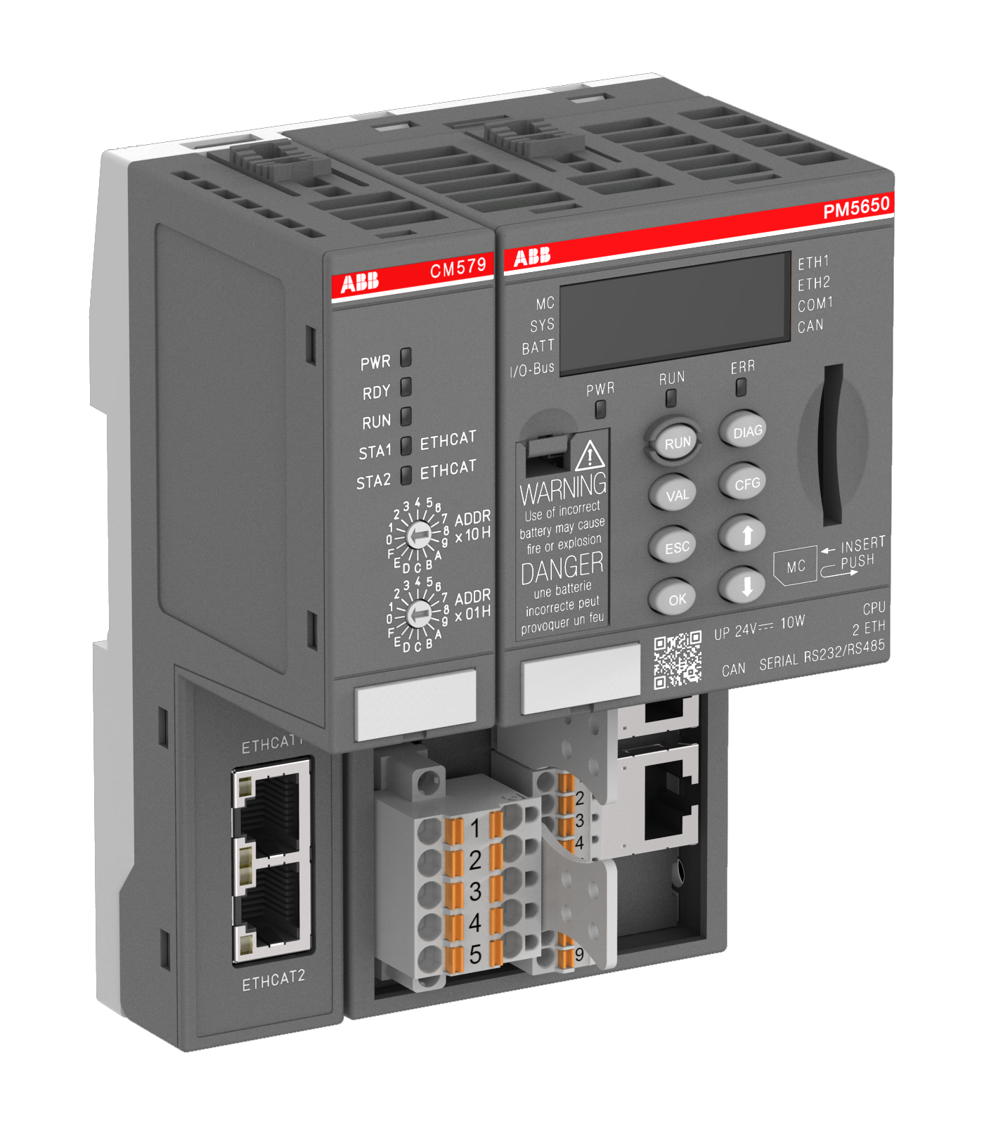 ABB AC500 PLC Machine Control Kit Bundle PM5650-MC-KIT